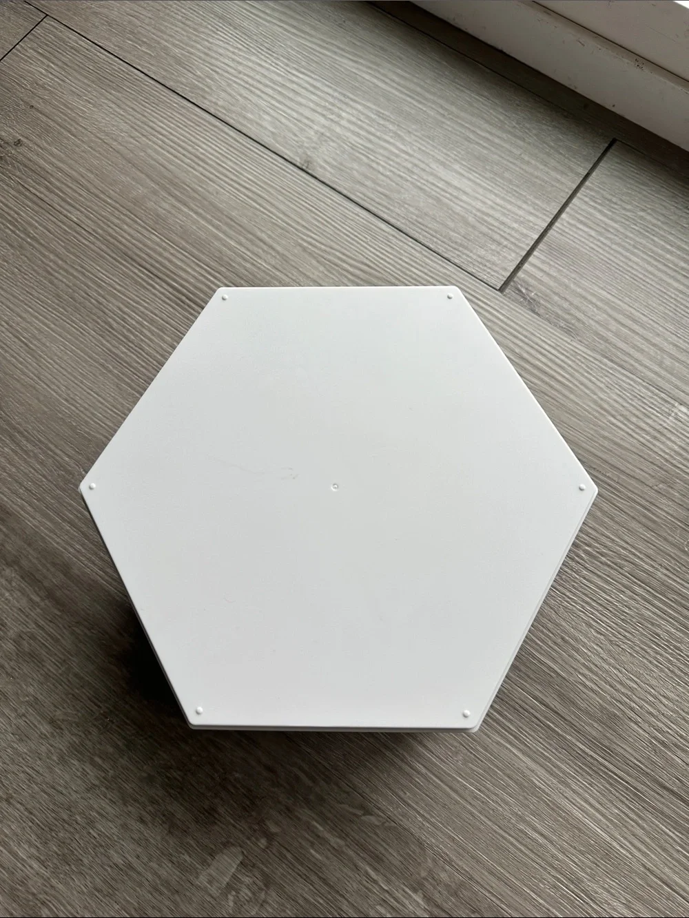 White Hexagon Party Favor Box - Pack of Stackable Containers